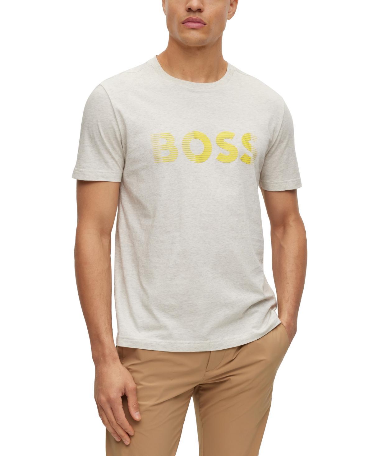 Boss by Hugo Boss Mens Logo Artwork T-shirt - Light Product Image