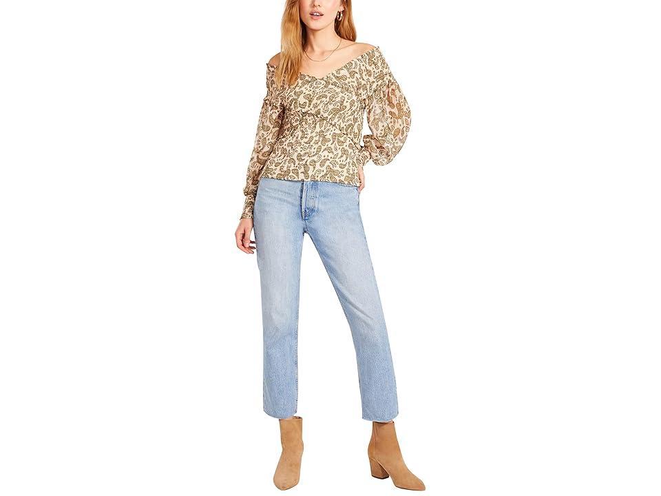 Steve Madden All Caught Up Top (Alabaster) Women's Clothing Product Image