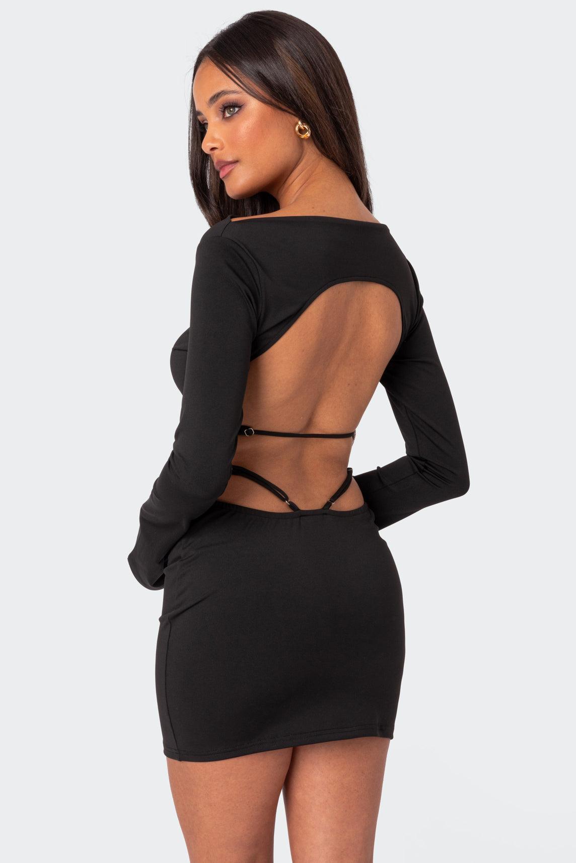 Nessa Strappy Back Mini Dress Product Image