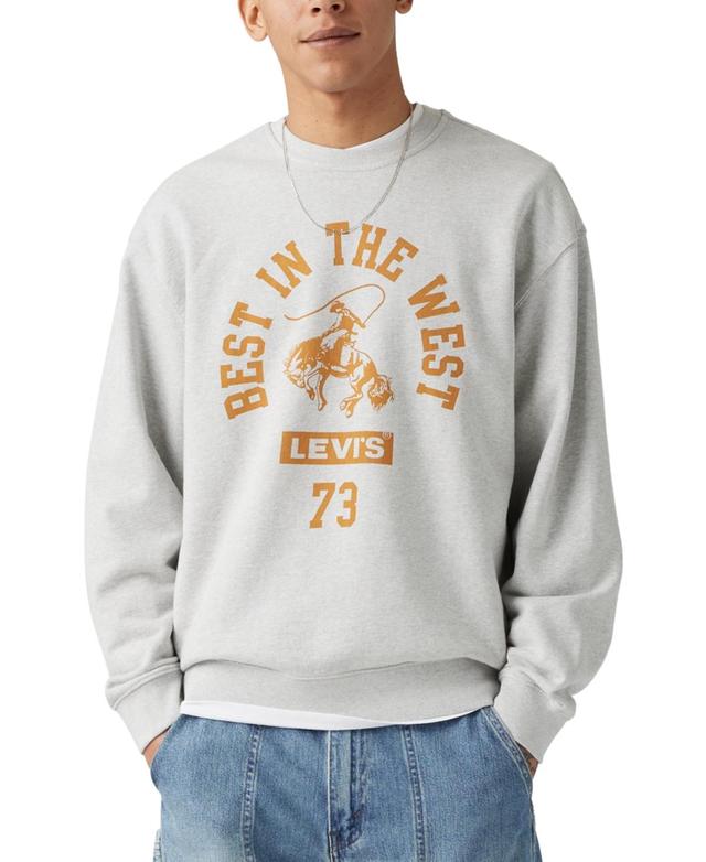 Levis Mens Relaxed Fit Long Sleeve Logo Graphic Sweatshirt Product Image