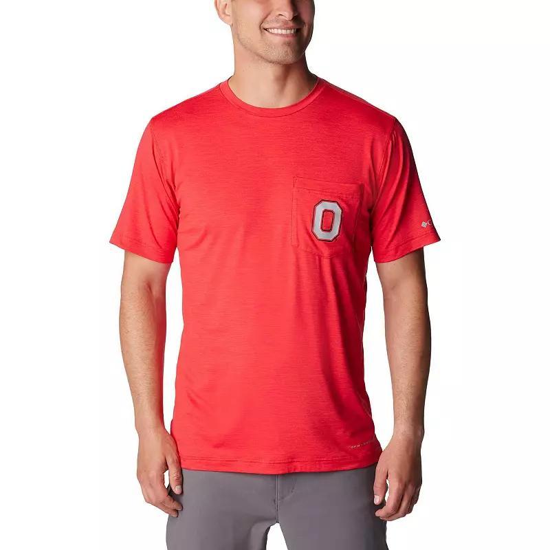 Mens Columbia Scarlet Ohio State Buckeyes Tech Trail Omni-Wick T-Shirt Product Image