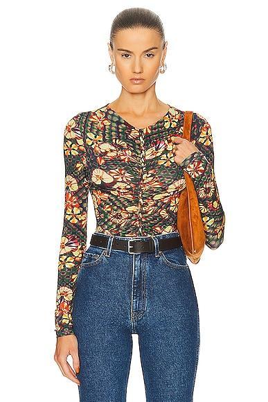 Ulla Johnson Ricci Top in Green Product Image