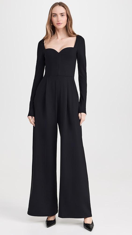 Susana Monaco Sweetheart Long Sleeve Jumpsuit 32" | Shopbop Product Image