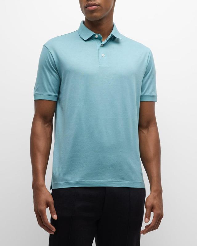 Mens Jersey Polo Shirt Product Image