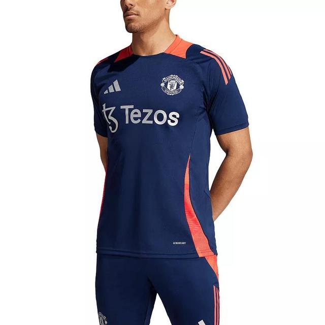 Mens adidas Navy Manchester United 2024/25 AEROREADY Training Jersey Man Blue Product Image