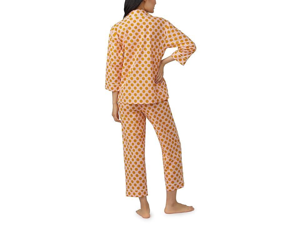 Bedhead PJs 3/4 Sleeve Cropped PJ Set (Call Button) Women's Pajama Sets Product Image