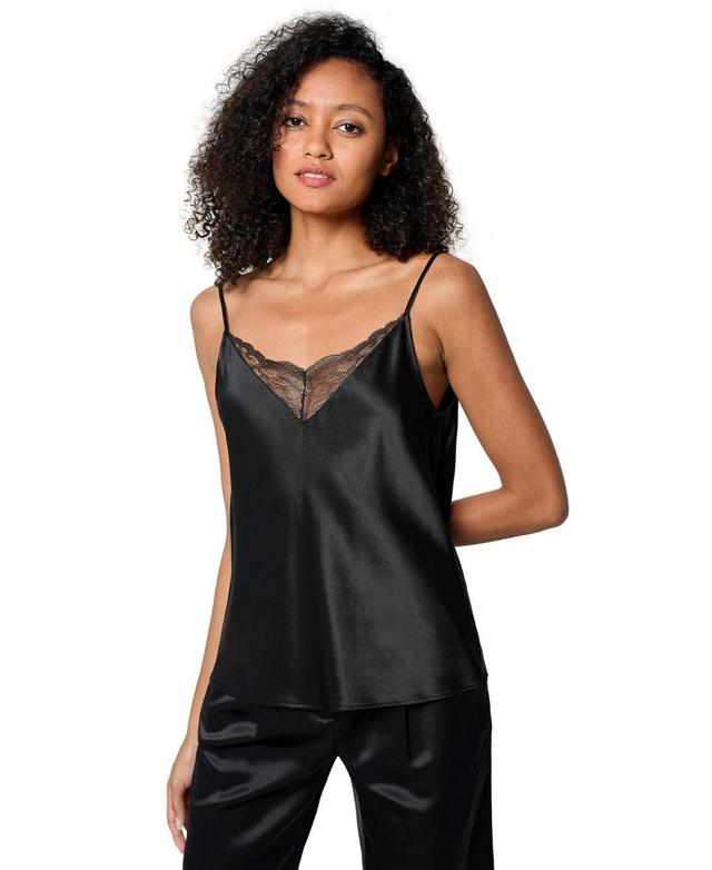 V Neck Lace Silk Camisole for Women Product Image