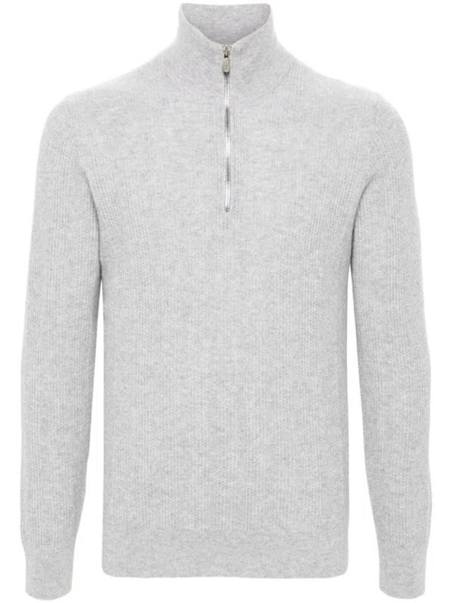 BRUNELLO CUCINELLI Cashmere Sweater In Gray Product Image