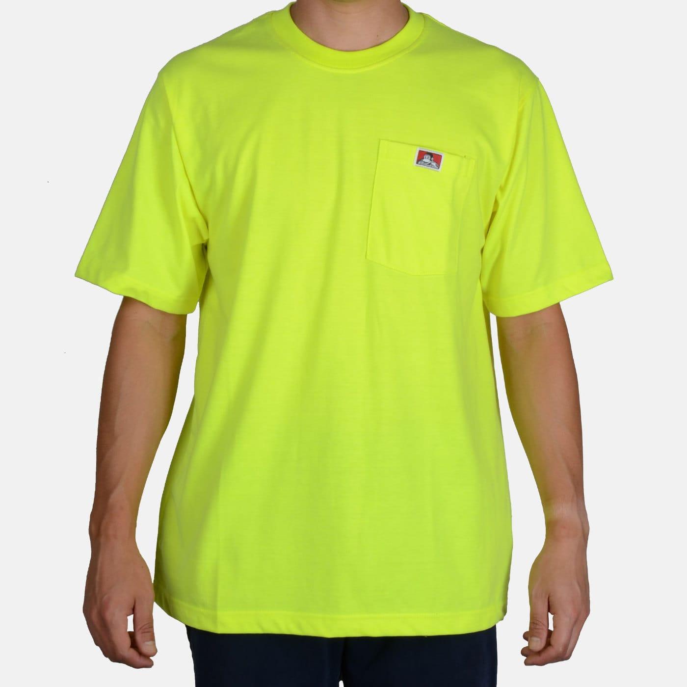 Heavy Duty Short Sleeve Pocket T-Shirt - Safety Green Product Image