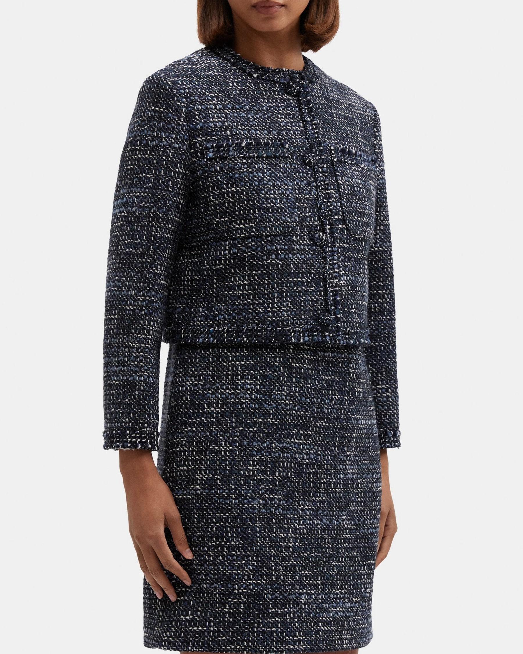 Cropped Jacket in Tweed Product Image