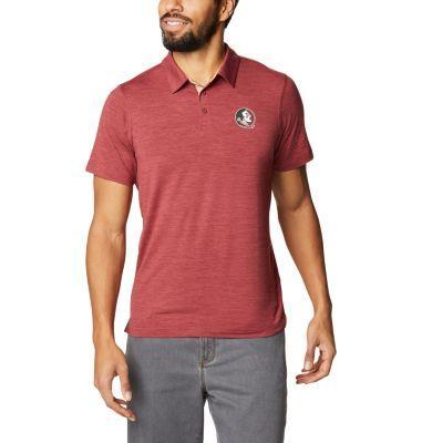 Mens Columbia Garnet Florida State Seminoles Tech Trail Omni-Shade Polo Product Image