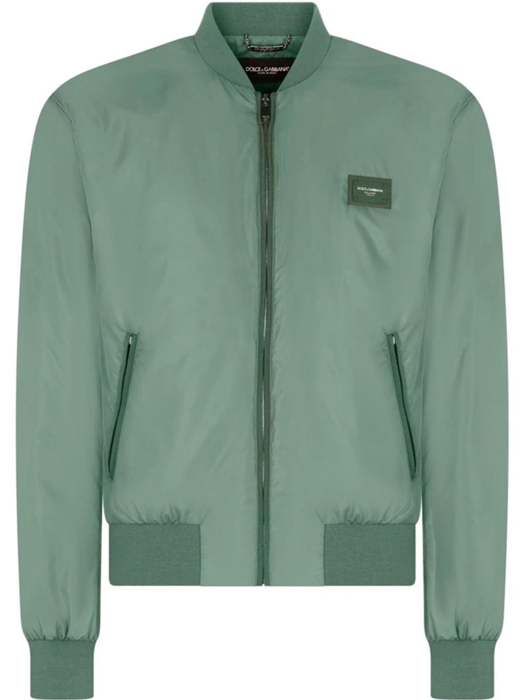 Logo-patch Bomber Jacket In Green product image