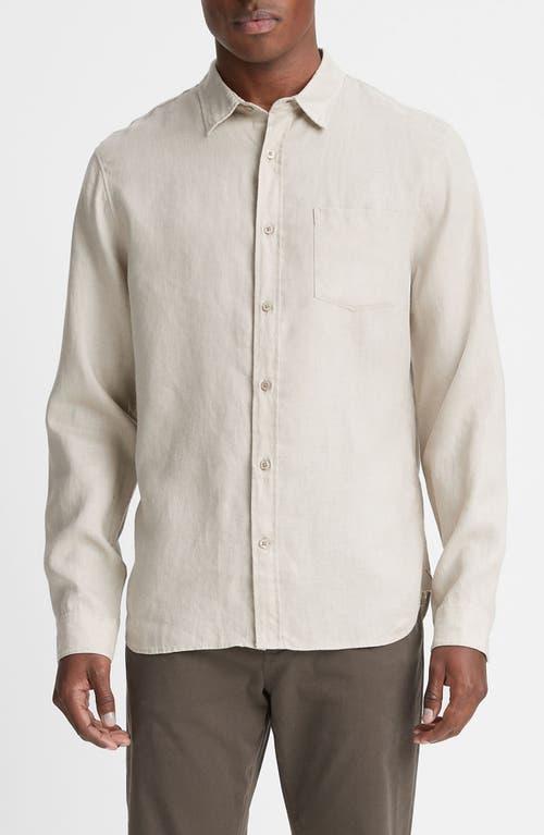 Vince Linen Button-Up Shirt Product Image