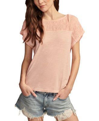 Women's Schiffly Embroidered Dolman-Sleeve Top Product Image