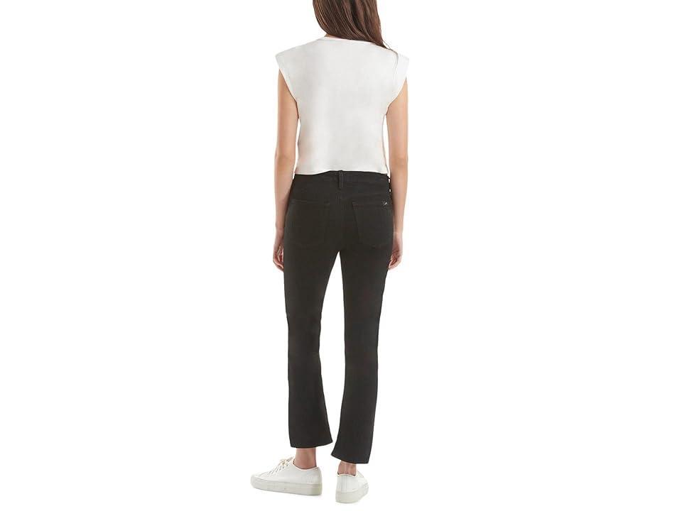 JEN7 Ankle Straight with Tulip Hem Black) Women's Jeans Product Image