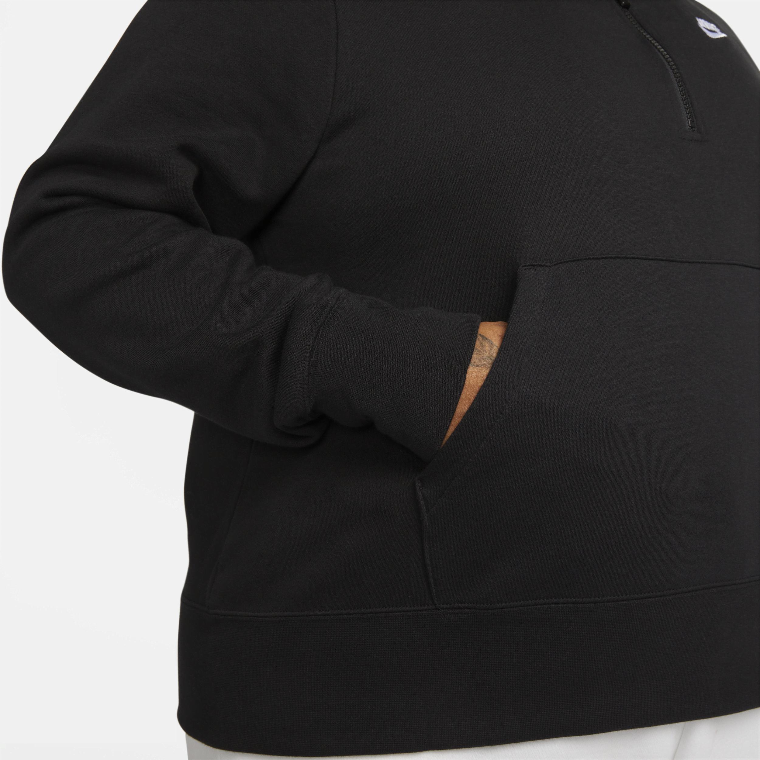 Women's Nike Sportswear Club Fleece 1/2-Zip Sweatshirt (Plus Size) Product Image