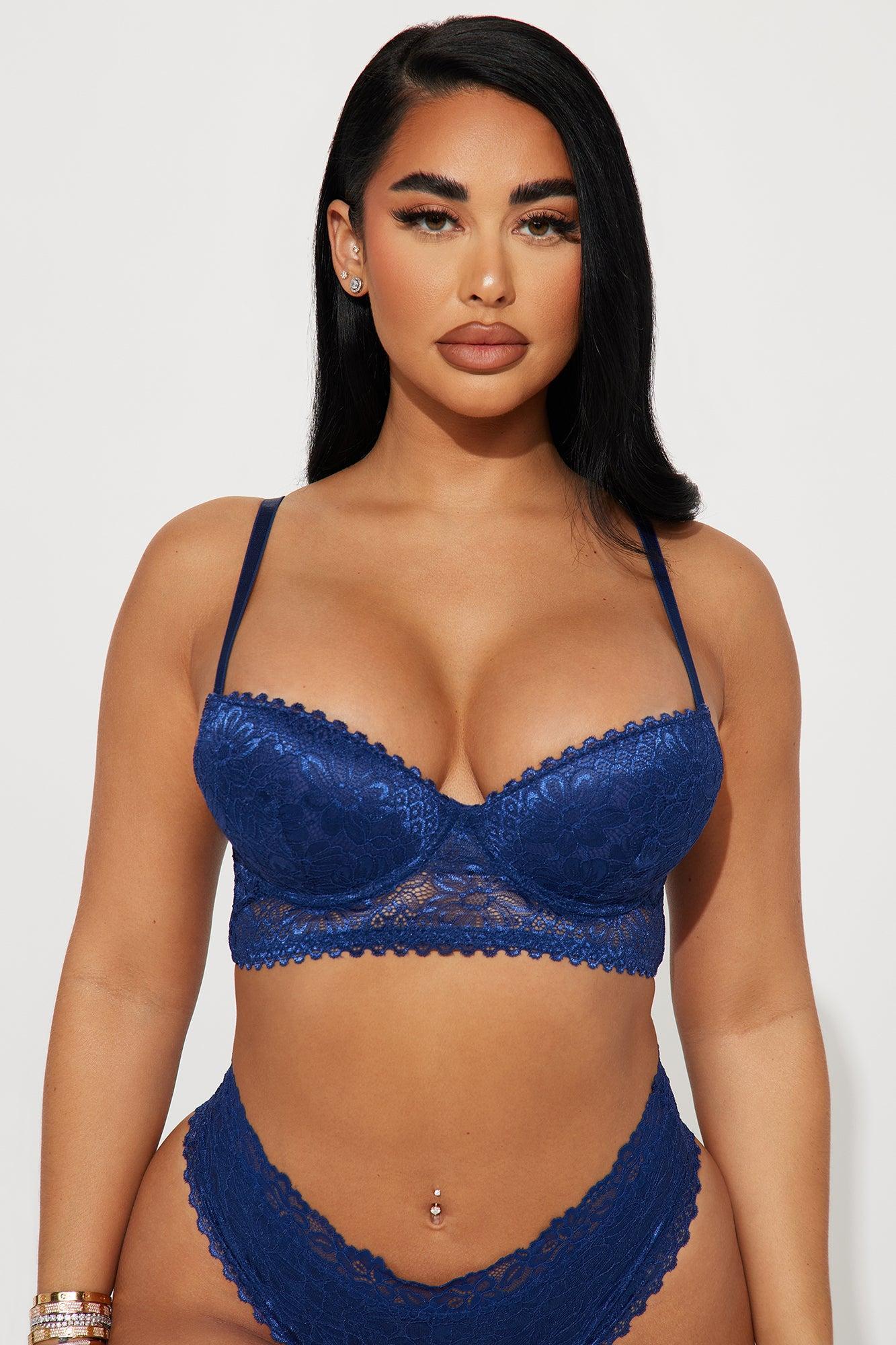 All About You Lace Bra - Blue Product Image