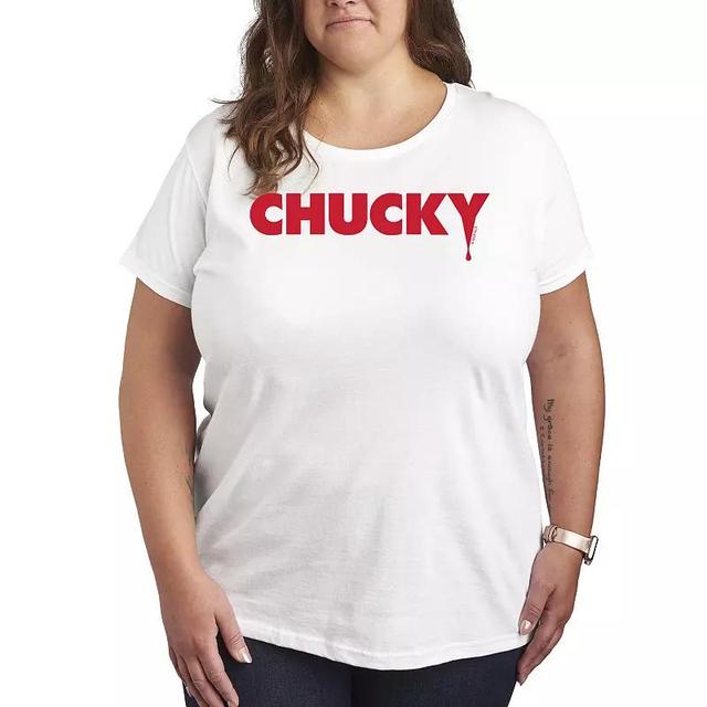 Plus Size Chucky Logo Graphic Tee, Womens Product Image