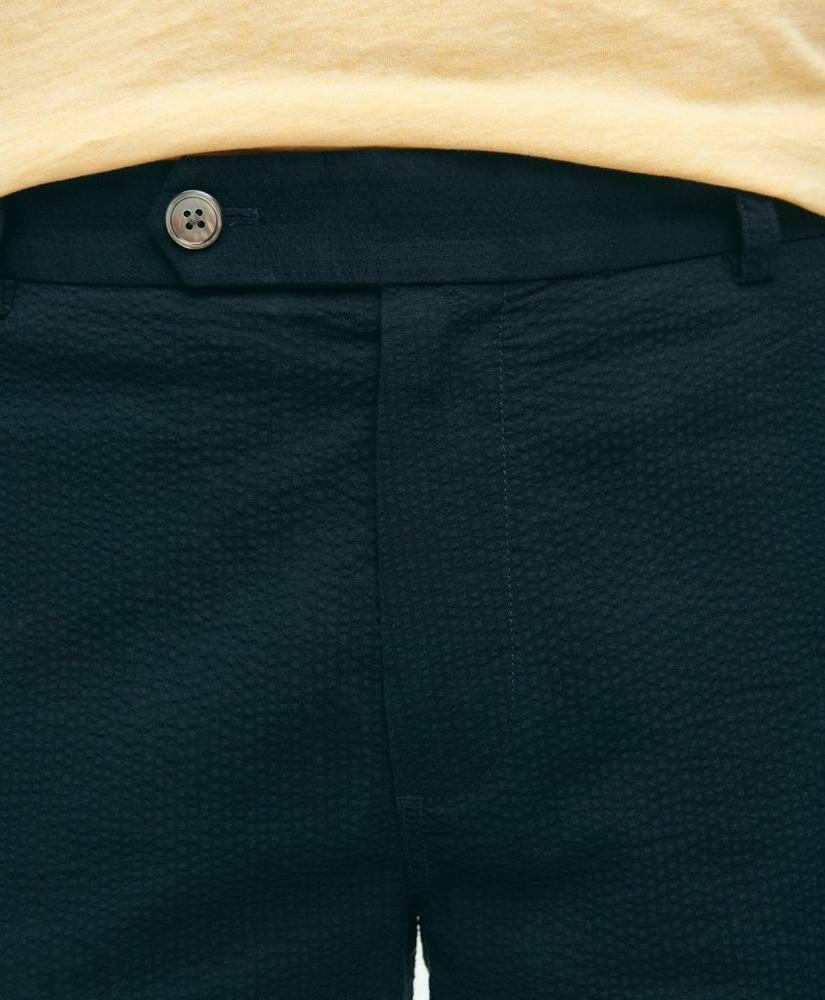 9" Washed Cotton Seersucker Shorts Product Image