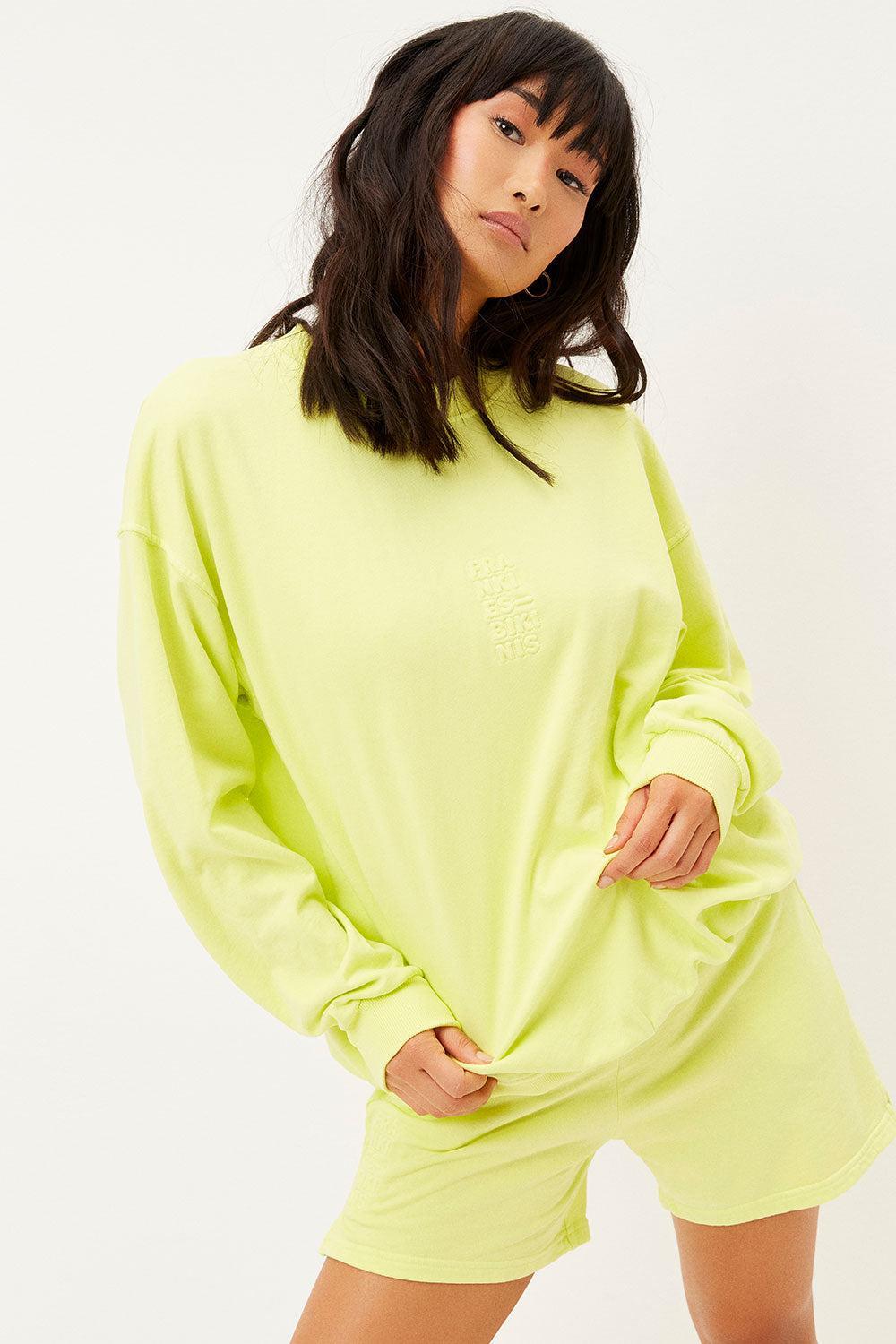 Bennie Oversized Crewneck Sweatshirt - Lemonade product image