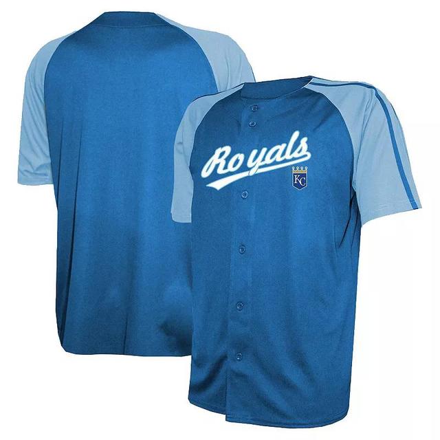 Mens Stitches Royal Kansas City Royals Team Raglan Jersey Product Image