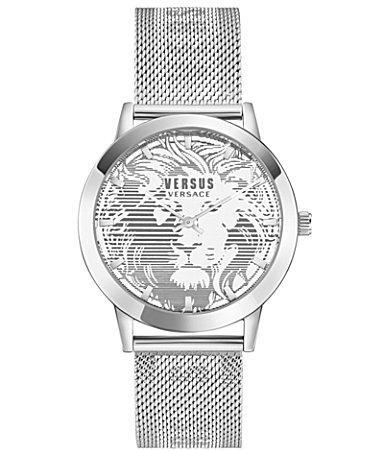 Versus Versace Mens Barbes Domus Stainless Steel Mesh Bracelet Watch 40mm Product Image