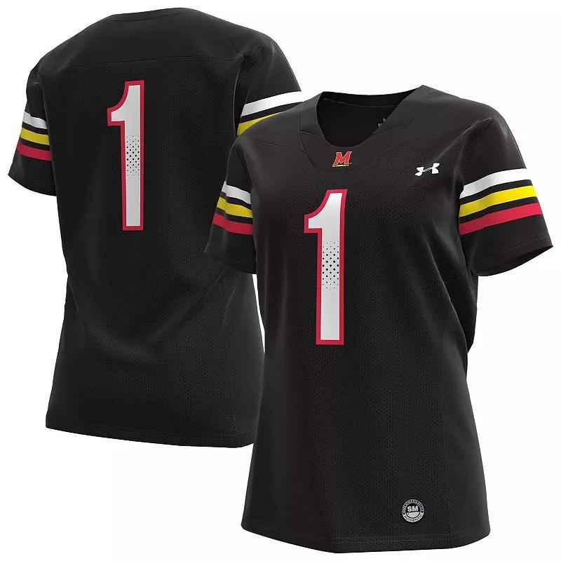 Womens Under Armour #1 Maryland Terrapins Replica Football Jersey product image