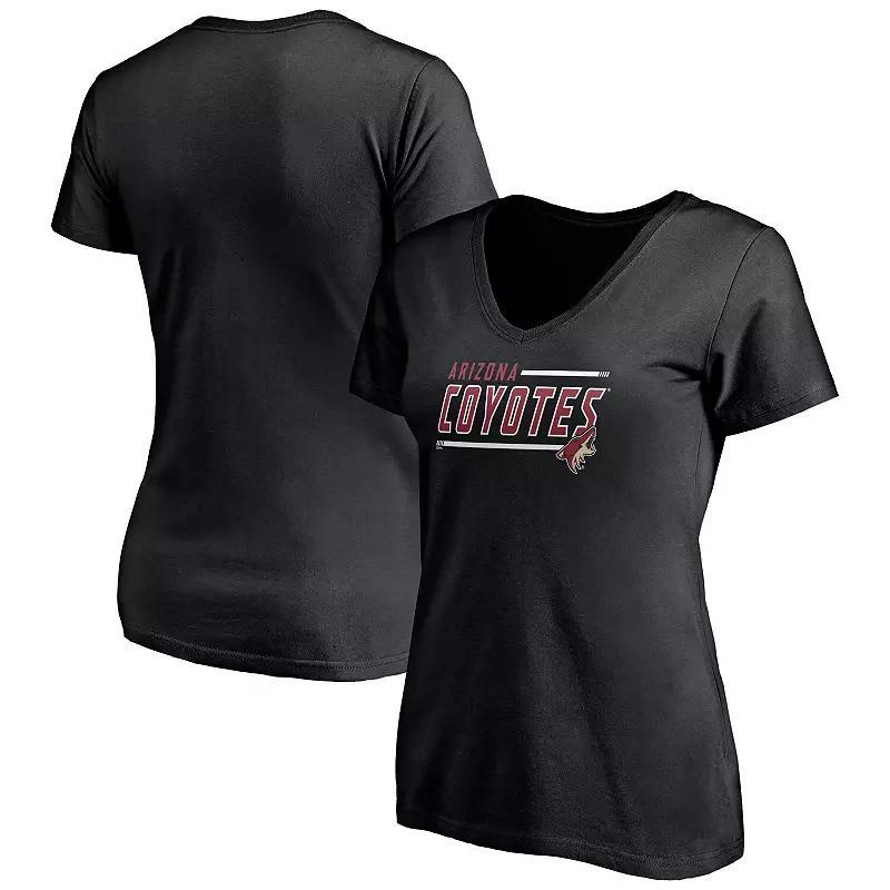 Womens Fanatics Branded Black Ottawa Senators Plus Size Mascot In Bounds V-Neck T-Shirt Product Image