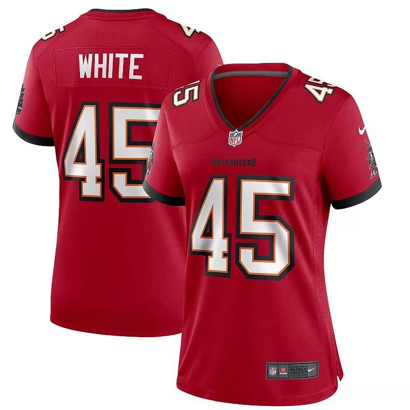 Nike Womens Tampa Bay Buccaneers Game Player Jersey - Devin White - Red Product Image