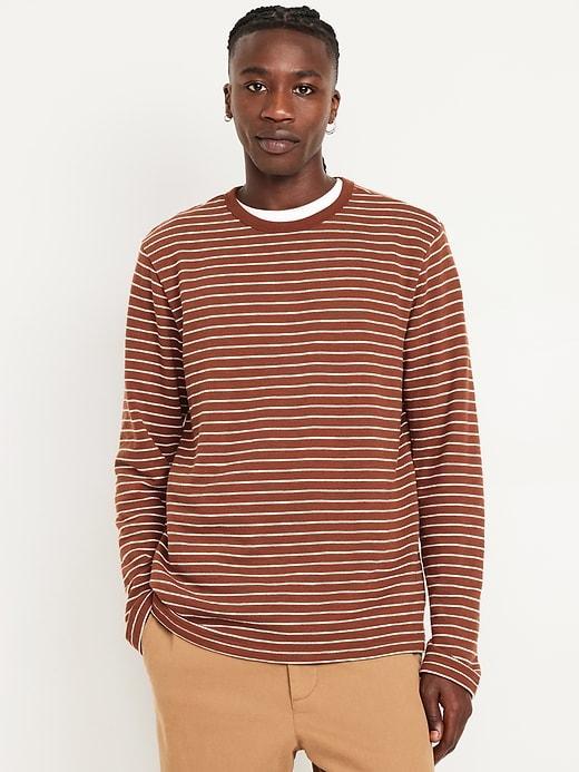 Textured Long-Sleeve T-Shirt Product Image