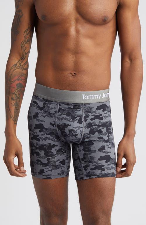 Tommy John Men's Cool Cotton 6 Boxer Brief (Americana Simple Stripe) Men's Underwear Product Image