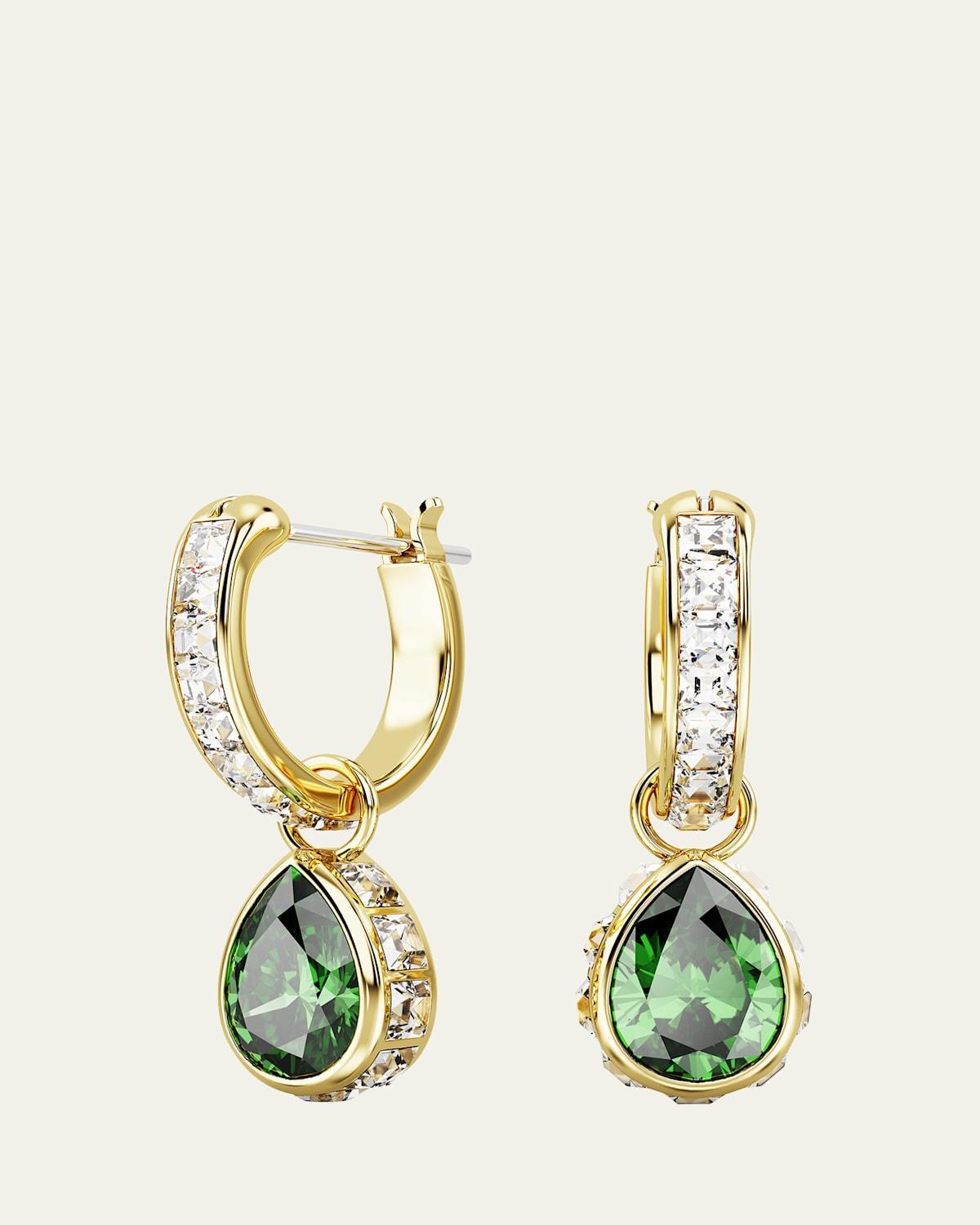 Swarovski Stilla Pear Cut Crystal Hoop Earrings Product Image