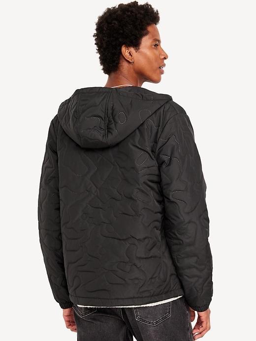 Water-Resistant Quilted Zip Jacket Product Image