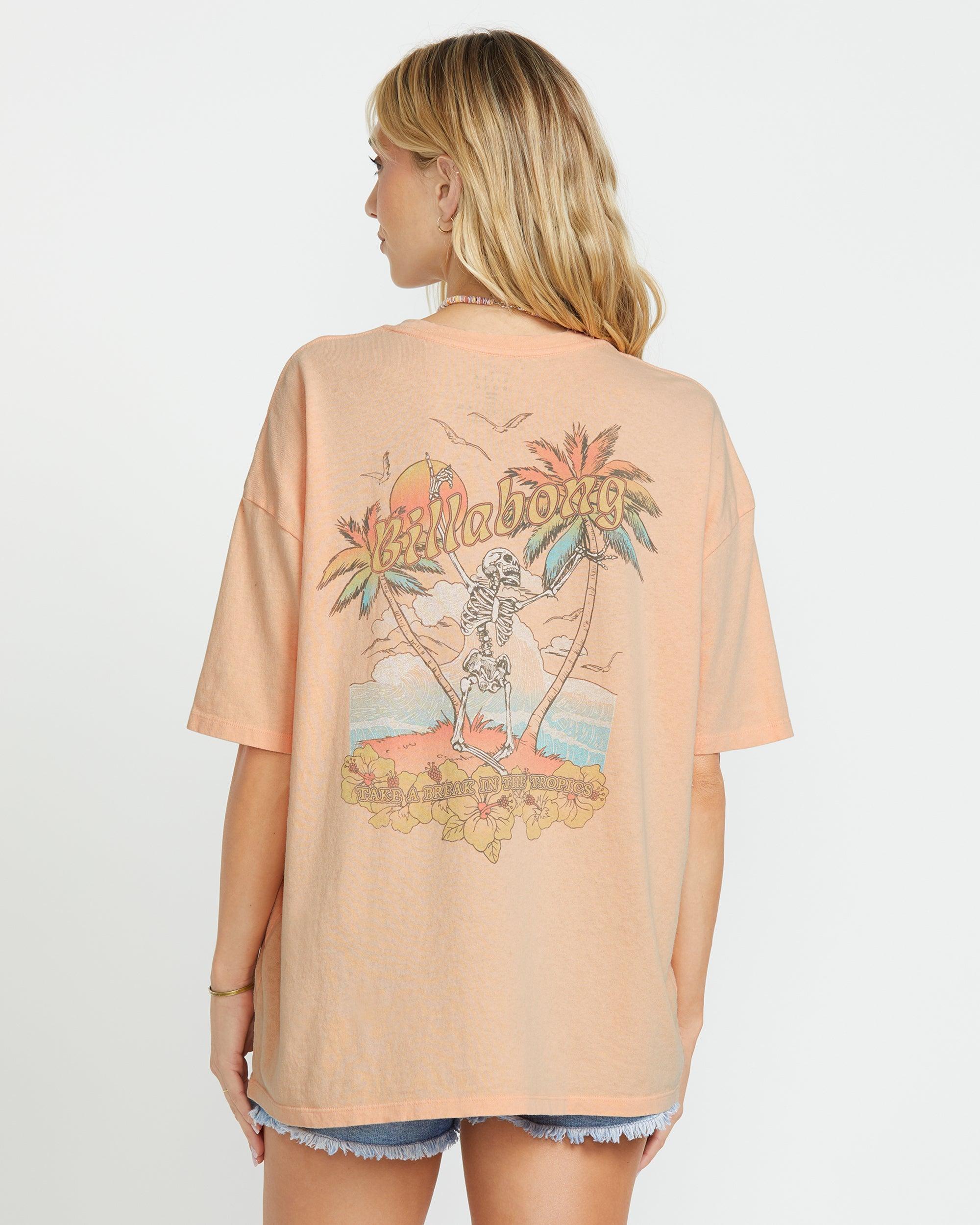 Take A Break Short Sleeve Tee - Soft Peach Female Product Image