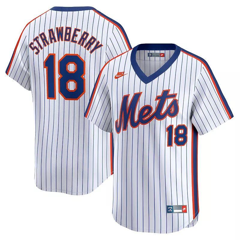 Mens Nike Darryl Strawberry New York Mets Throwback Cooperstown Limited Jersey Blue Product Image