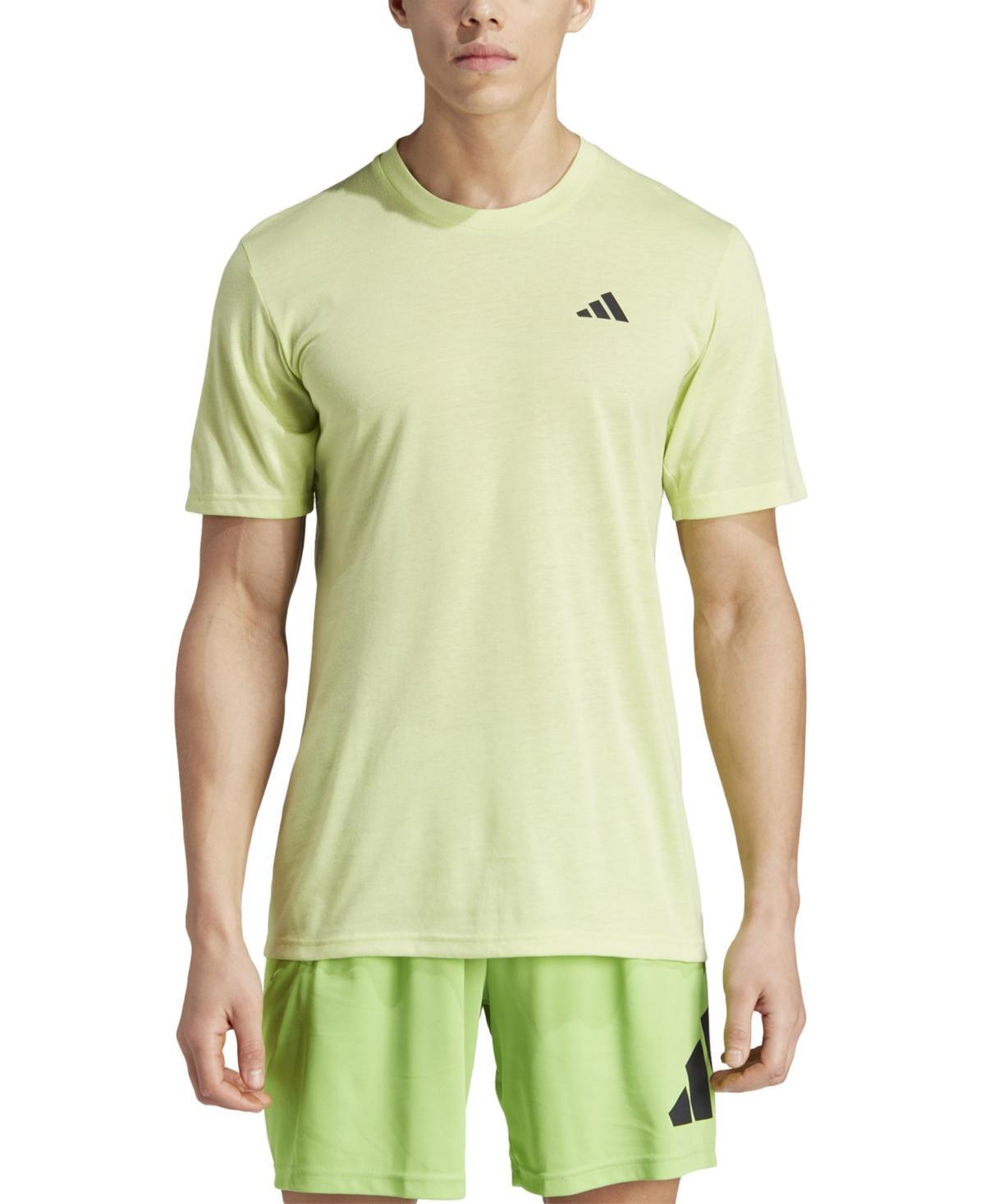 adidas Training Essentials Feel Ready Training Tee Black) Men's Clothing Product Image