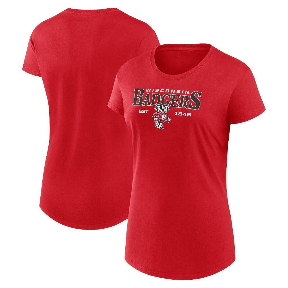 NCAA Wisconsin Badgers Womens Relaxed T-Shirt Product Image