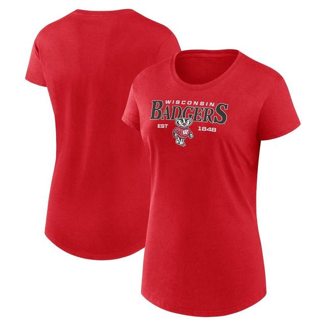 NCAA Wisconsin Badgers Womens Relaxed T-Shirt Product Image