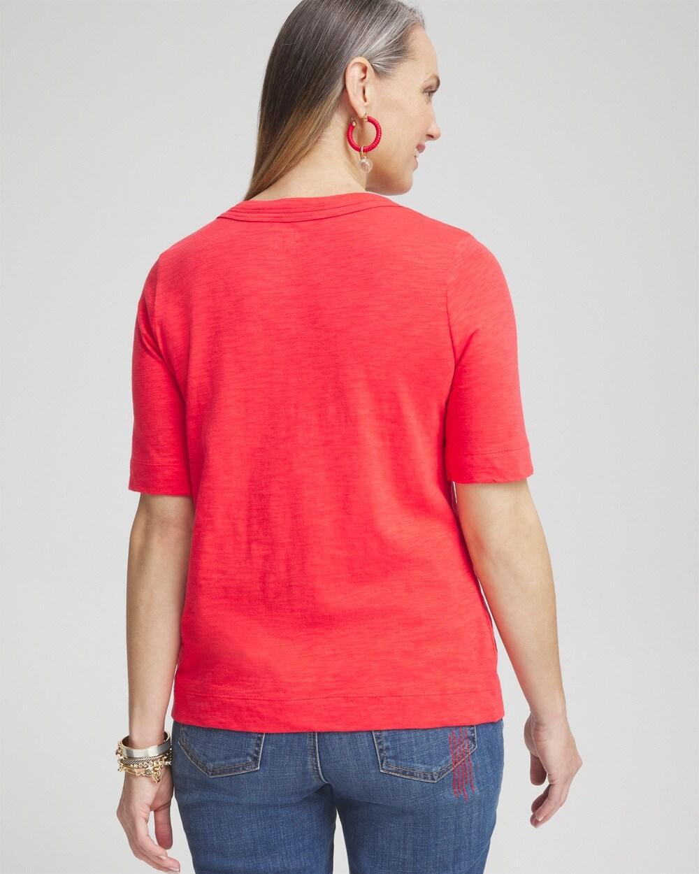 Jewel Neck Tee Product Image