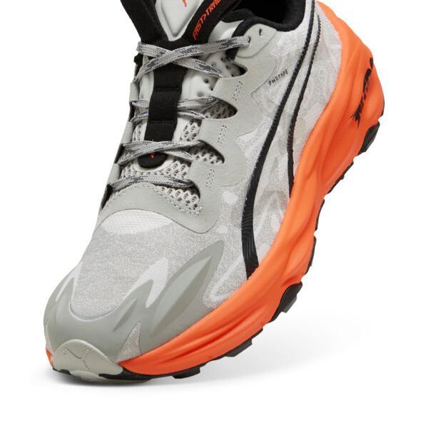 PUMA SEASONS Fast-Trac NITROâ¢ 3 Men's Trail Running Shoes in Smokey Grey/Flame Flicker/Black Product Image