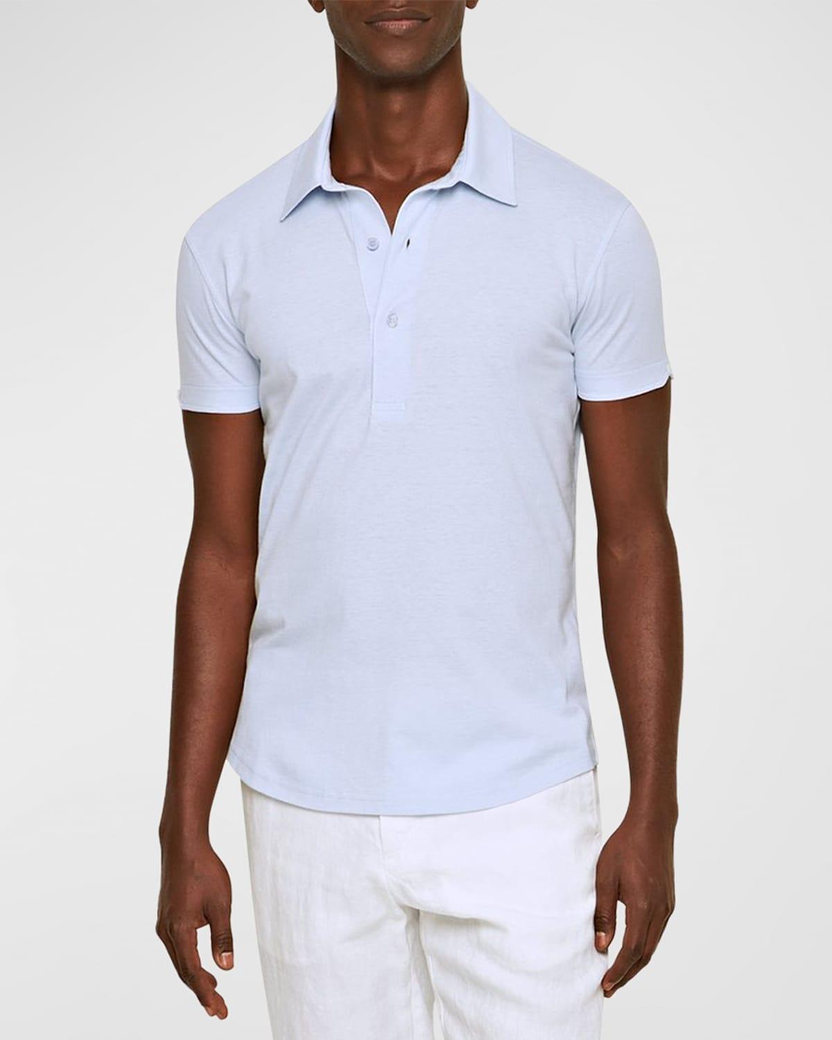 Mens Sebastian Cotton-Silk Polo Shirt Product Image