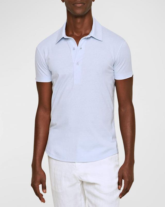 Mens Sebastian Cotton-Silk Polo Shirt Product Image