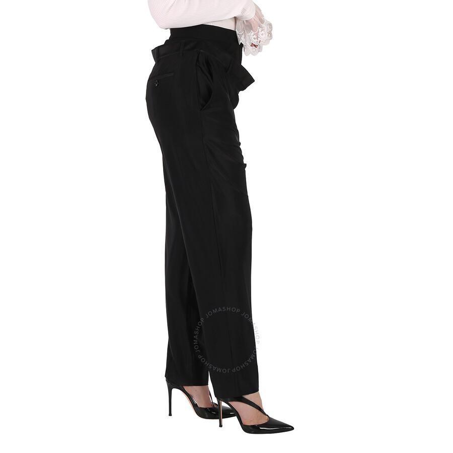 BURBERRY Ladies Black Lombardy Double-waisted Jersey Pants Product Image