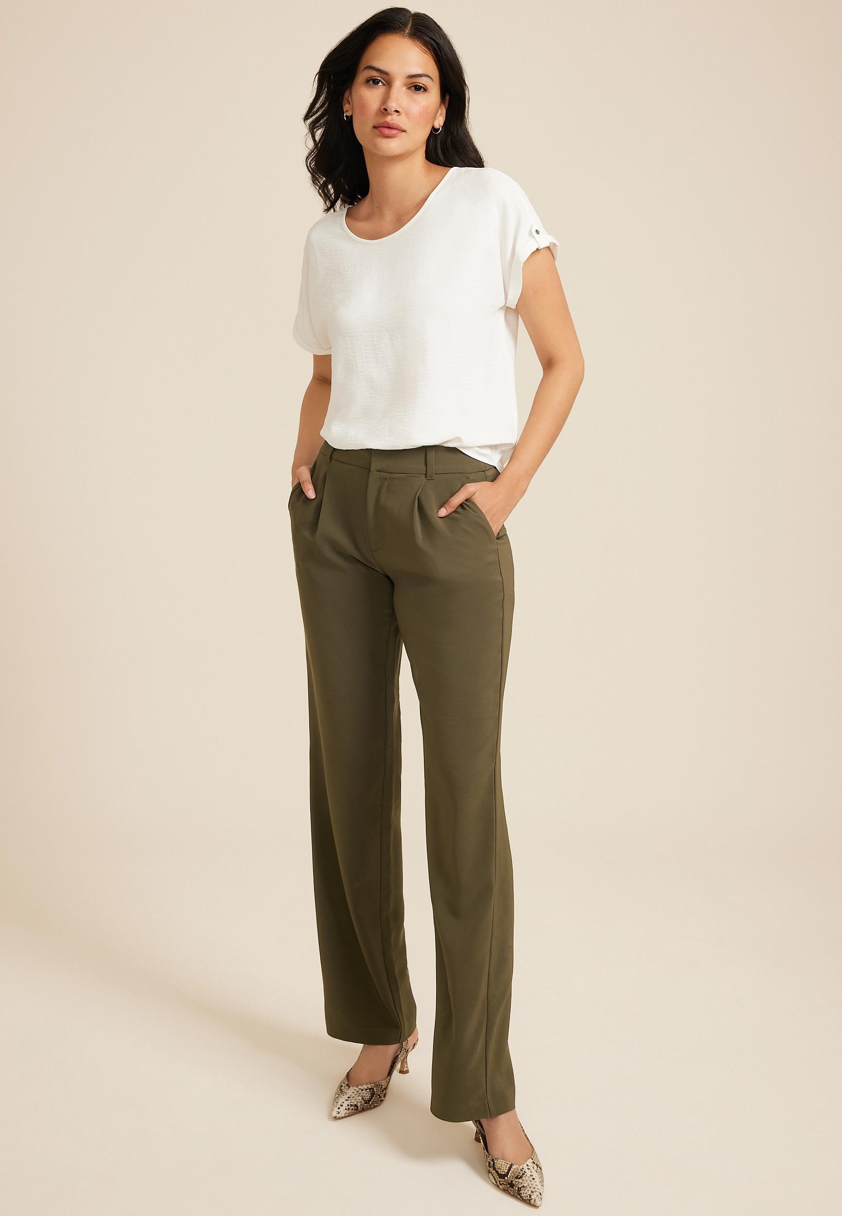 Idealist High Rise Wide Leg Dress Pant Product Image