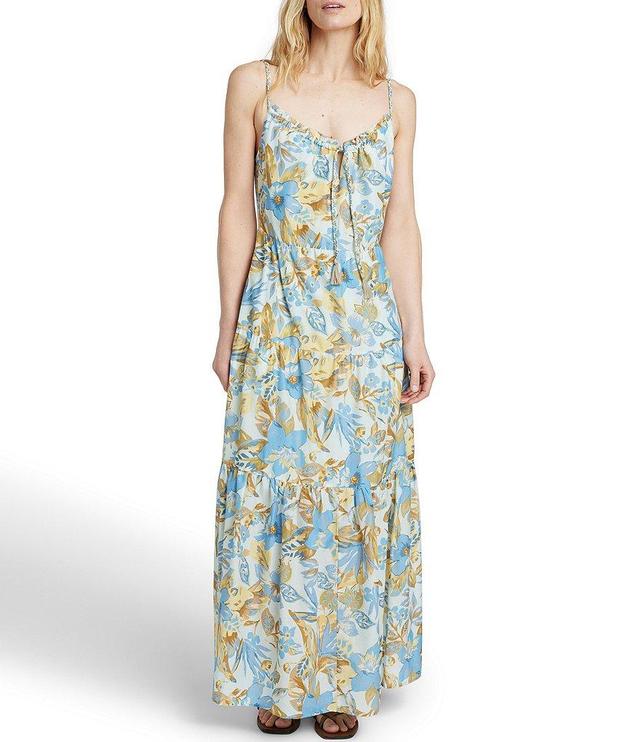 Faherty Sun Chaser Scoop Neck Sleeveless Floral Maxi Dress Product Image