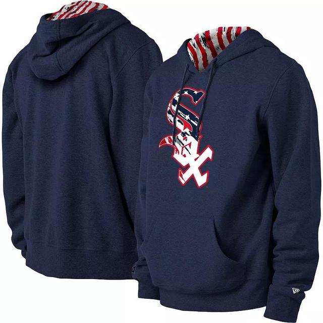 Mens New Era Chicago White Sox 4th of July Stars & Stripes Pullover Hoodie Blue Product Image