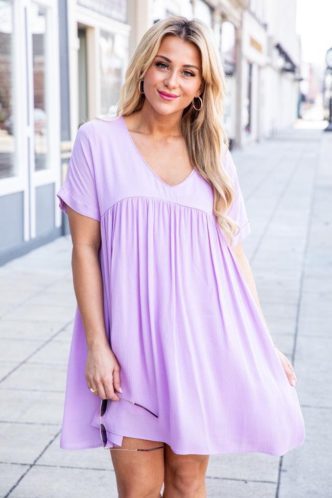 Call You Over Lavender Romper Dress FINAL SALE Product Image