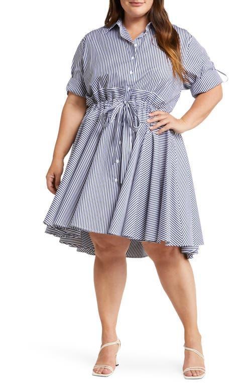 HARSHMAN Meadow Tie Front Fit & Flare Shirtdress Product Image