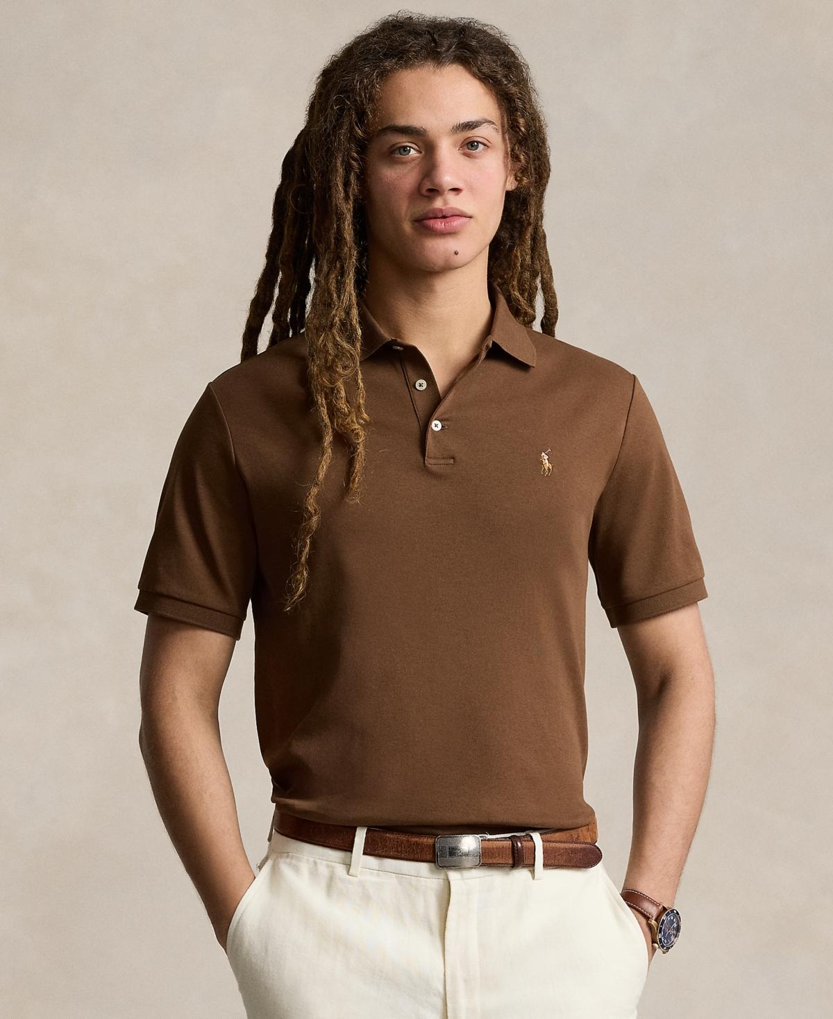 Mens Classic-Fit Cotton Polo Shirt Product Image