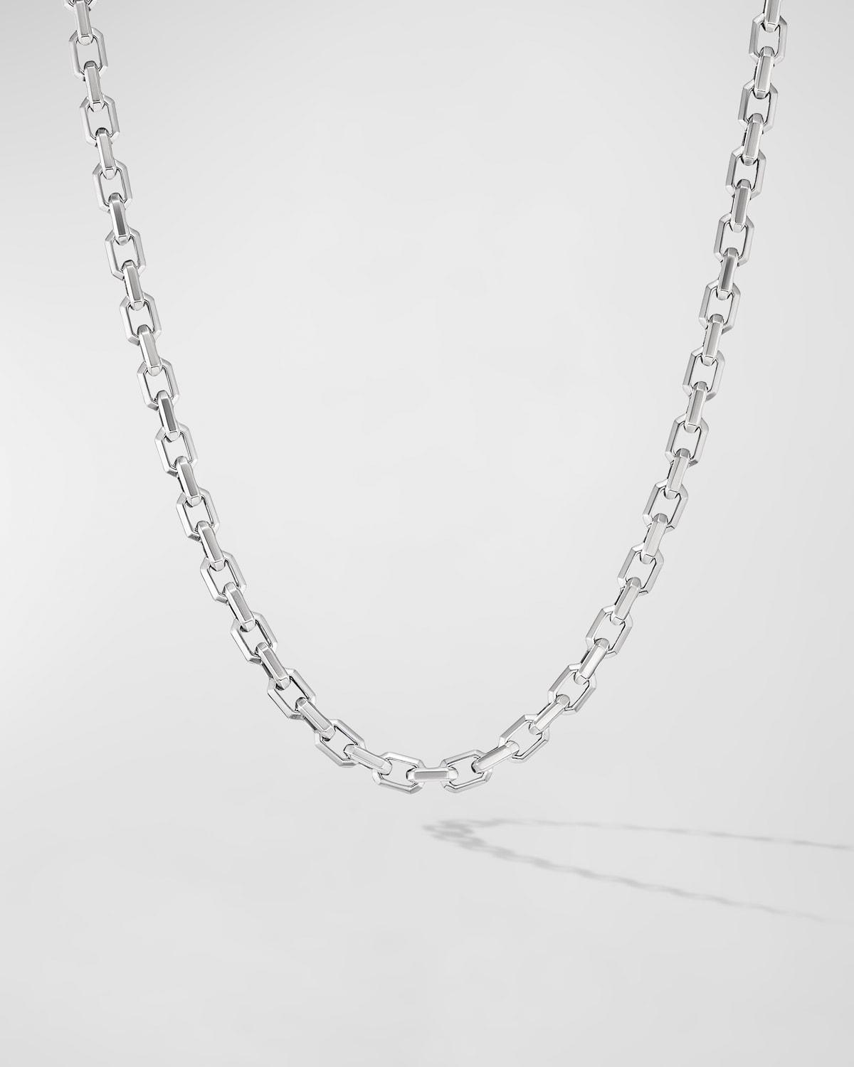 Mens Streamline Heirloom Link Necklace In Sterling Silver Product Image